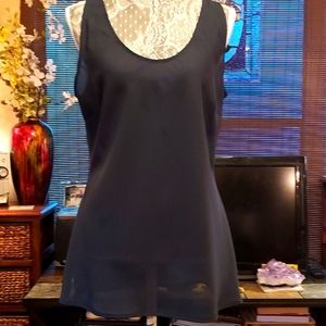 Emma James Blue sheer top (1
